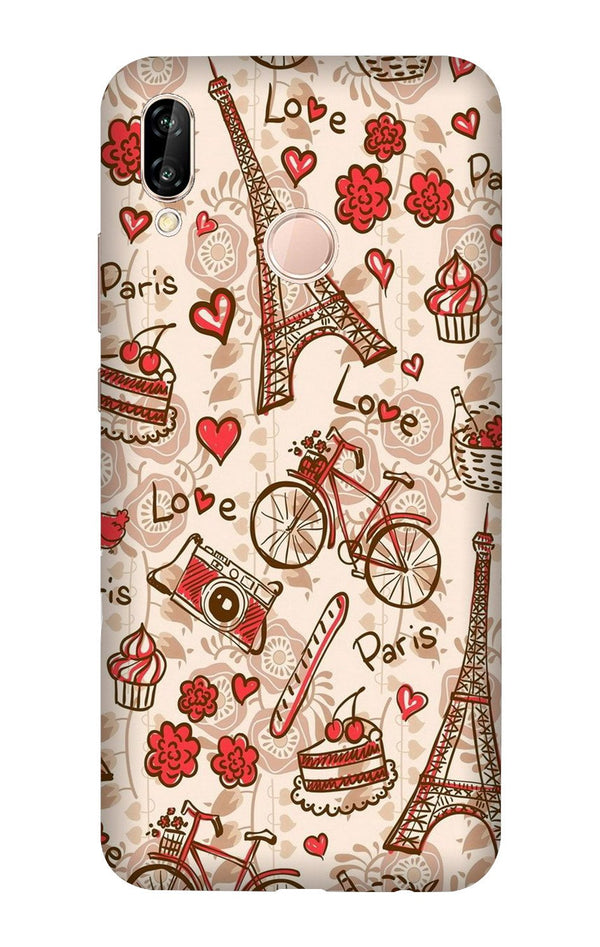 Love Paris Case for Vivo V11  (Design - 103)