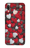 Red White Hearts Case for Vivo V11  (Design - 105)
