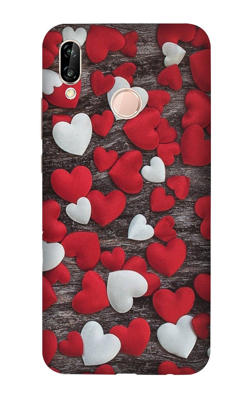 Red White Hearts Case for Vivo X21  (Design - 105)