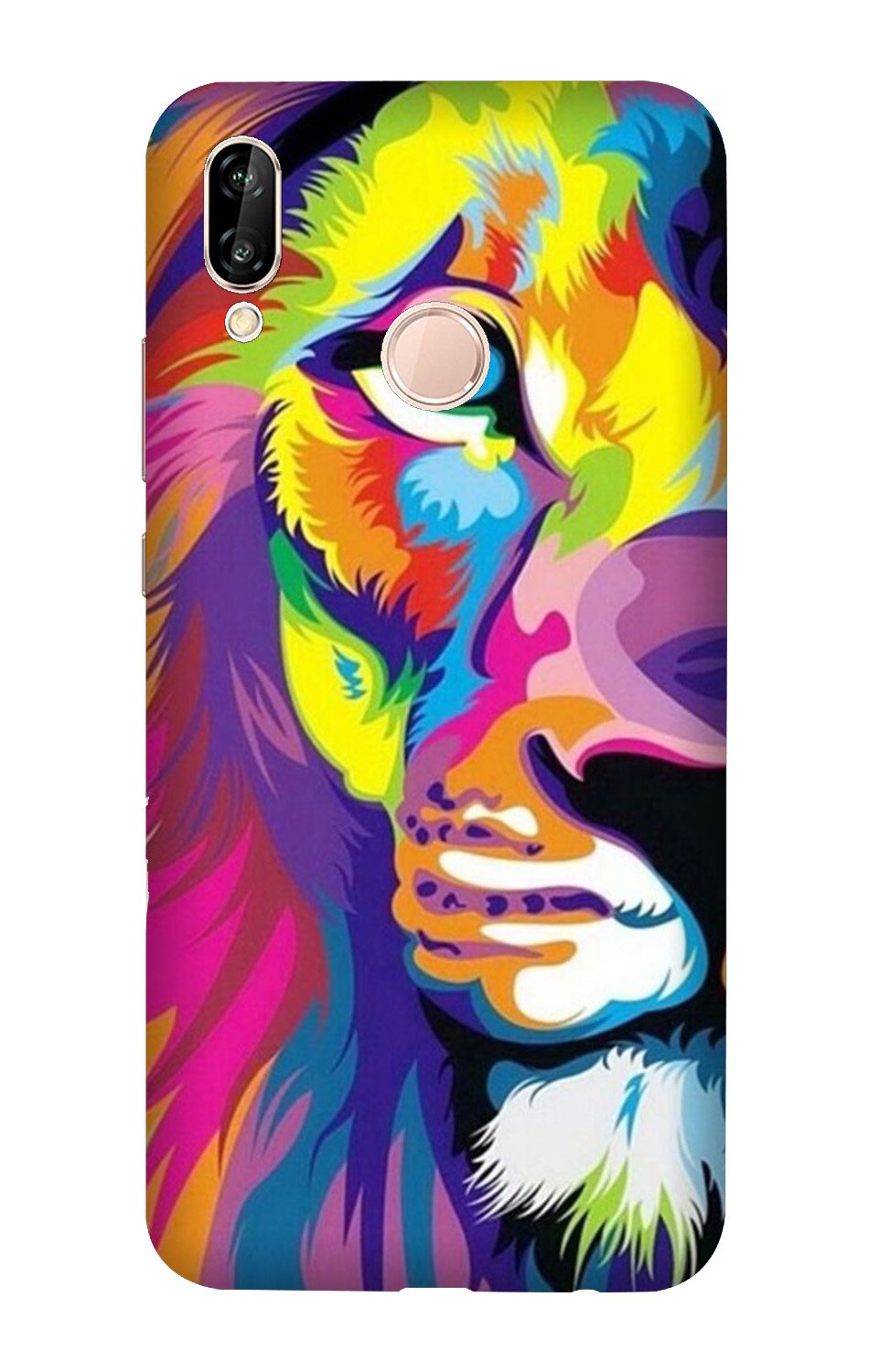 Colorful Lion Case for Huawei Y9 (2019)  (Design - 110)