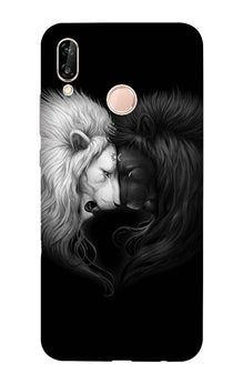 Dark White Lion Case for Vivo Y95/ Y93  (Design - 140)