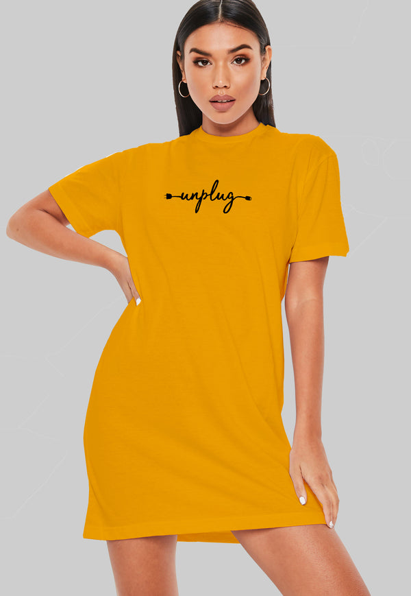 Unplug T-Shirt Dress