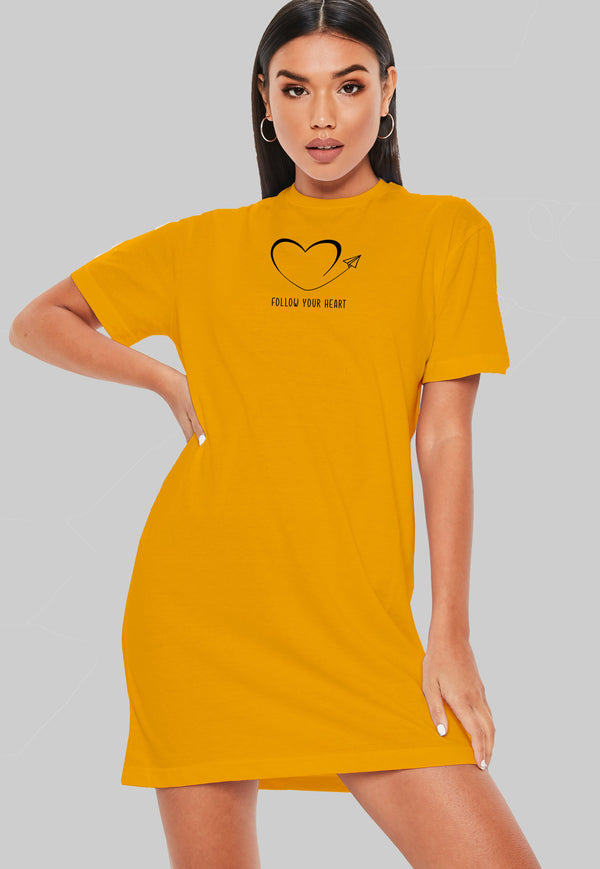 Follow Your Heart T-Shirt Dress
