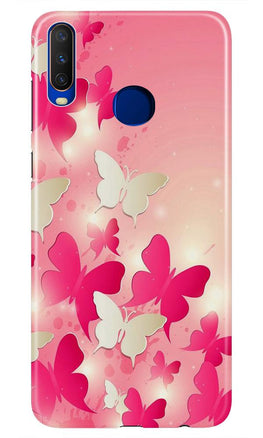 White Pick Butterflies Case for Vivo Z1 Pro