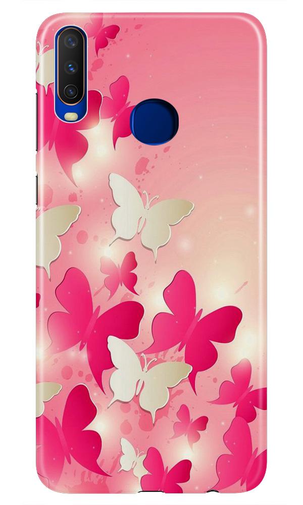 White Pick Butterflies Case for Vivo Z1 Pro