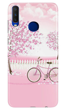 Pink Flowers Cycle Case for Vivo Z1 Pro  (Design - 102)