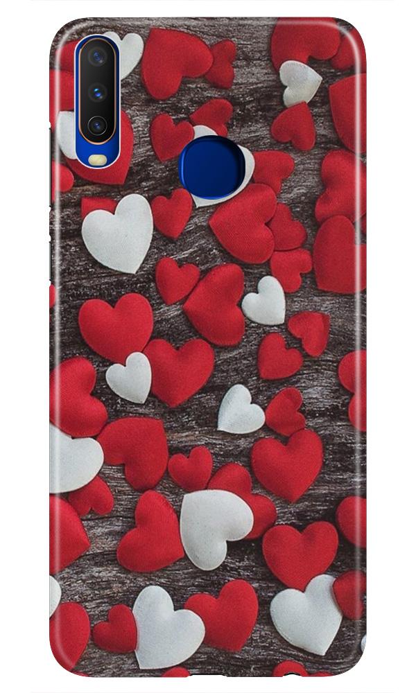 Red White Hearts Case for Vivo Z1 Pro  (Design - 105)