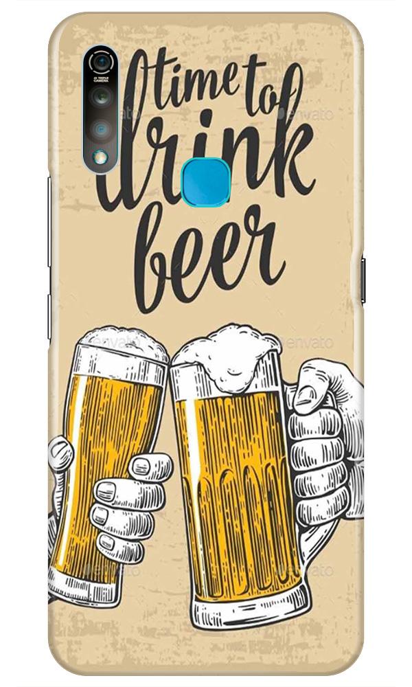 Drink Beer Mobile Back Case for Vivo Z1 Pro   (Design - 328)