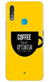 Coffee Optimism Mobile Back Case for Vivo Z1 Pro   (Design - 353)