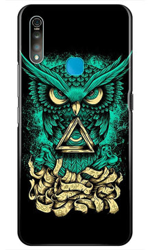Owl Mobile Back Case for Vivo Z1 Pro   (Design - 358)