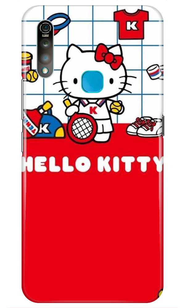 Hello Kitty Mobile Back Case for Vivo Z1 Pro   (Design - 363)