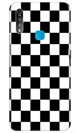 Black White Boxes Mobile Back Case for Vivo Z1 Pro (Design - 372)