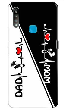 Love Mom Dad Mobile Back Case for Vivo Z1 Pro   (Design - 385)