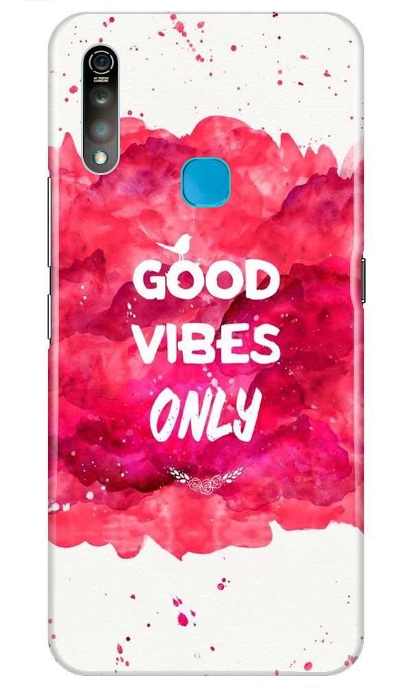 Good Vibes Only Mobile Back Case for Vivo Z1 Pro   (Design - 393)