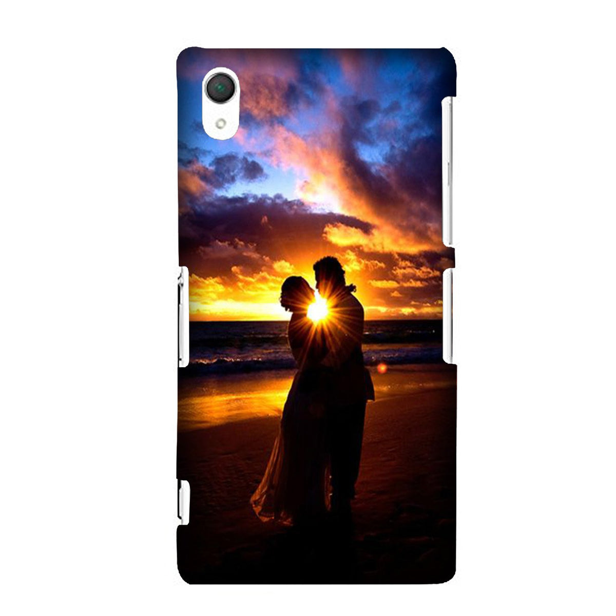 Couple Sea shore Case for Sony Z2