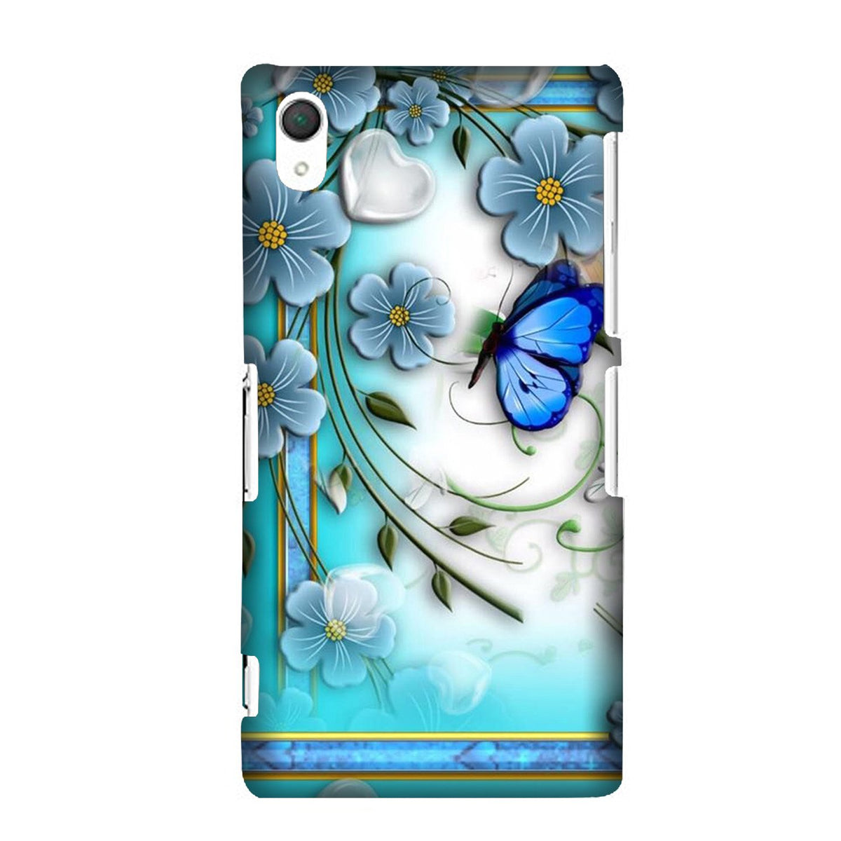 Blue Butterfly Case for Sony Z2