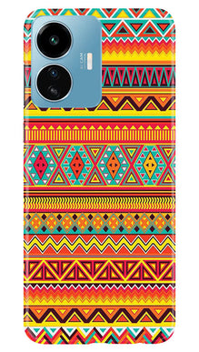 Zigzag line pattern Mobile Back Case for iQOO Z6 Lite 5G (Design - 4)