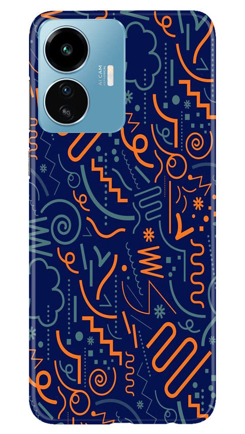 Line Art Baground Case for iQOO Z6 Lite 5G