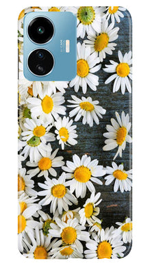 White flowers2 Mobile Back Case for iQOO Z6 Lite 5G (Design - 62)