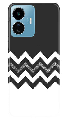 Black white Pattern2Mobile Back Case for iQOO Z6 Lite 5G (Design - 83)