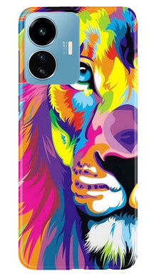 Colorful Lion Mobile Back Case for iQOO Z6 Lite 5G  (Design - 110)