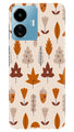 Leaf Pattern Art Case for iQOO Z6 Lite 5G  (Design - 132)