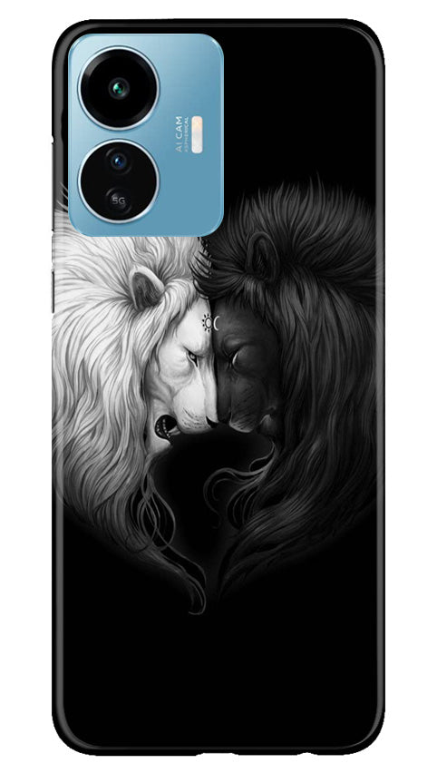Dark White Lion Case for iQOO Z6 Lite 5G  (Design - 140)
