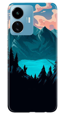 Mountains Mobile Back Case for iQOO Z6 Lite 5G (Design - 155)