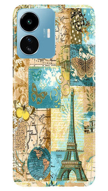 Travel Eiffel Tower Mobile Back Case for iQOO Z6 Lite 5G (Design - 175)
