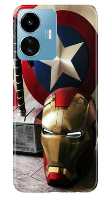 Captain America Shield Mobile Back Case for iQOO Z6 Lite 5G (Design - 222)
