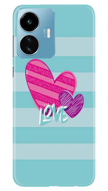 White Heart Mobile Back Case for iQOO Z6 Lite 5G (Design - 260)
