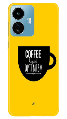 Coffee Optimism Mobile Back Case for iQOO Z6 Lite 5G (Design - 313)