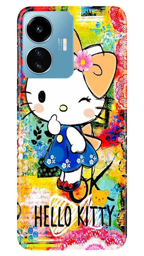 Hello Kitty Mobile Back Case for iQOO Z6 Lite 5G (Design - 321)