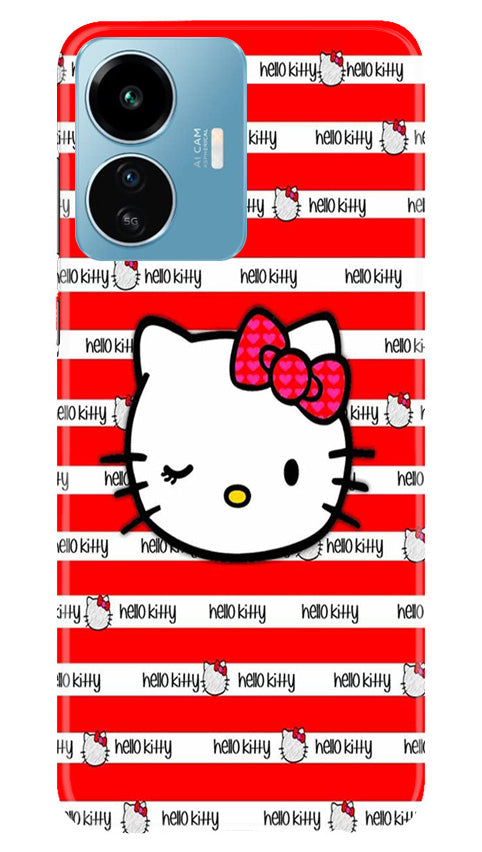 Hello Kitty Mobile Back Case for iQOO Z6 Lite 5G (Design - 323)