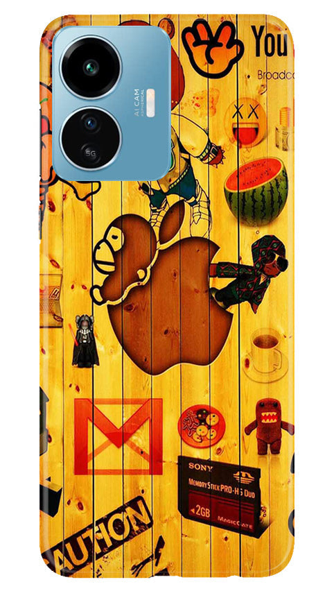 Wooden Texture Mobile Back Case for iQOO Z6 Lite 5G (Design - 326)