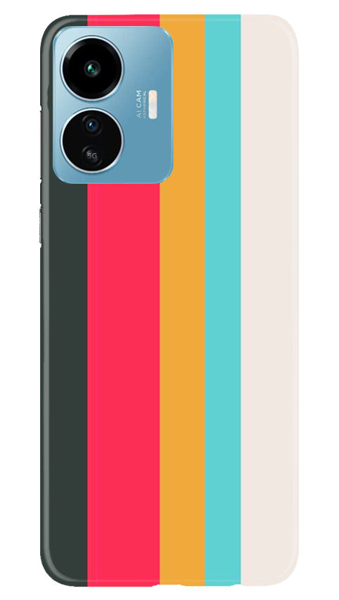 Color Pattern Mobile Back Case for iQOO Z6 Lite 5G (Design - 328)
