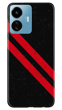 Black Red Pattern Mobile Back Case for iQOO Z6 Lite 5G (Design - 332)