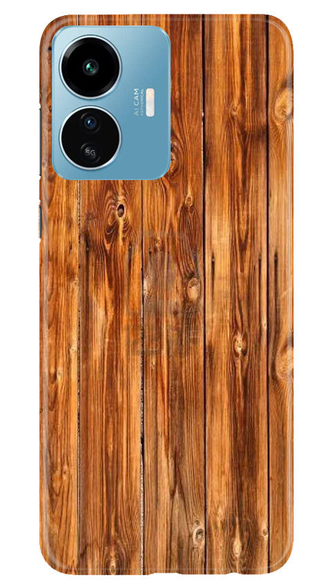 Wooden Texture Mobile Back Case for iQOO Z6 Lite 5G (Design - 335)