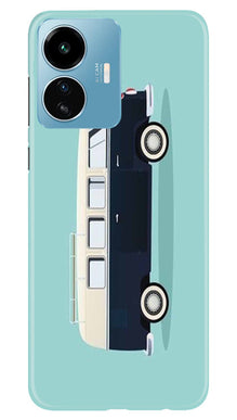 Travel Bus Mobile Back Case for iQOO Z6 Lite 5G (Design - 338)