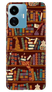 Book Shelf Mobile Back Case for iQOO Z6 Lite 5G (Design - 348)