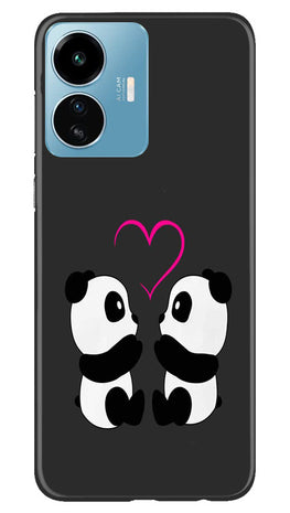 Panda Love Mobile Back Case for iQOO Z6 Lite 5G (Design - 355)