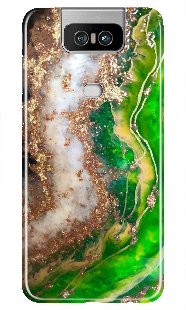 Marble Texture Mobile Back Case for Asus Zenfone 6z (Design - 307)