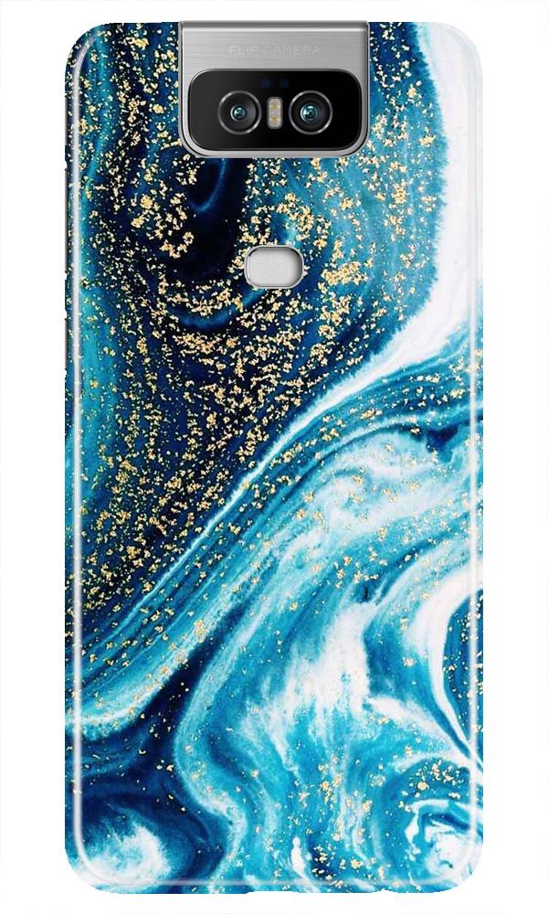 Marble Texture Mobile Back Case for Asus Zenfone 6z (Design - 308)