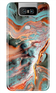 Marble Texture Mobile Back Case for Asus Zenfone 6z (Design - 309)
