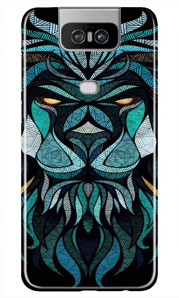 Lion Mobile Back Case for Asus Zenfone 6z (Design - 314)
