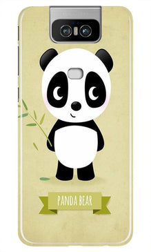 Panda Bear Mobile Back Case for Asus Zenfone 6z (Design - 317)