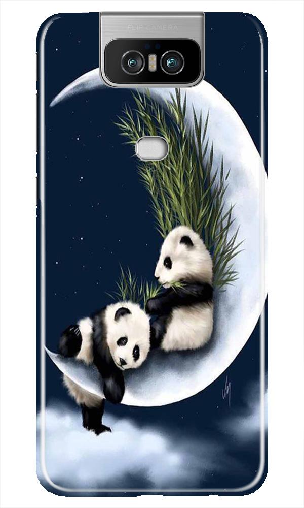 Panda Moon Mobile Back Case for Asus Zenfone 6z (Design - 318)