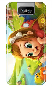 Baby Girl Mobile Back Case for Asus Zenfone 6z (Design - 339)