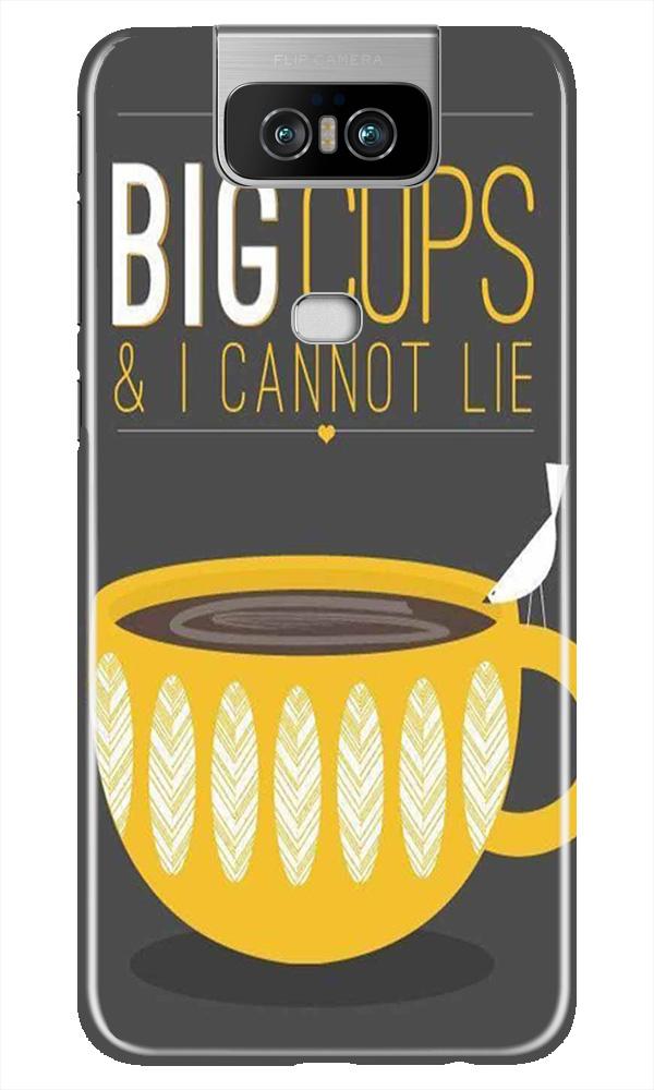 Big Cups Coffee Mobile Back Case for Asus Zenfone 6z (Design - 352)