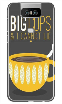 Big Cups Coffee Mobile Back Case for Asus Zenfone 6z (Design - 352)